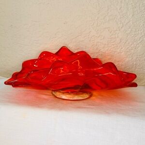 Vintage Viking Persimmon Epic Double Crimped Bowl – Mid Century Modern